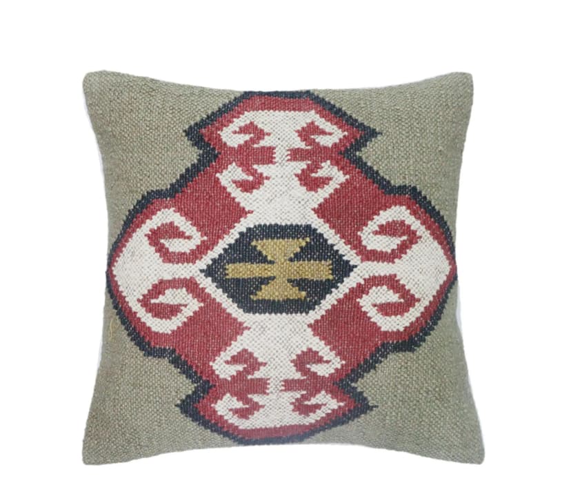 Indian Handmade Wool Jute Cushion Covers