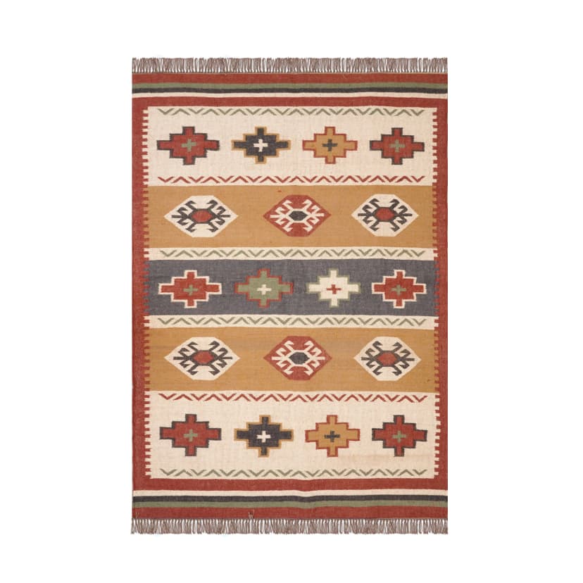 Wool Jute Rugs For Home Decor Vintage Wool Jute Rug Traditional Kilim Rug Indian Rug Vintage Rug Oushak Rug Vintage Kilim Rugs