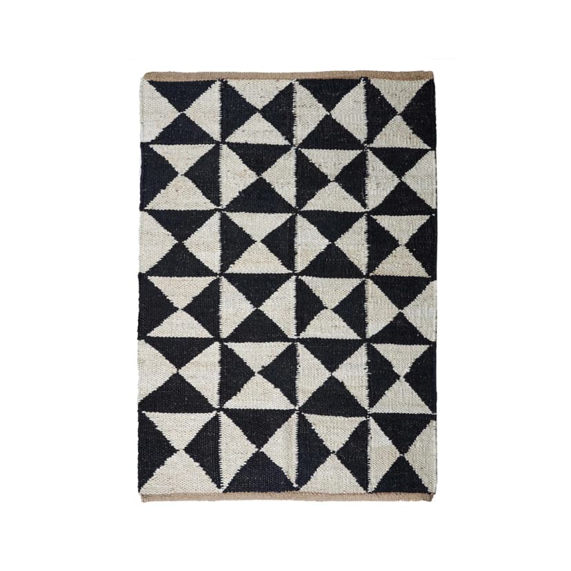 Handmade Hemp Rug off White and Black Color Boho Decor Hemp Hallway Decor Hemp Jute Rug Hemp For Farmhouse Custom Size Hemp Carpet Vintage Large Area Rug 