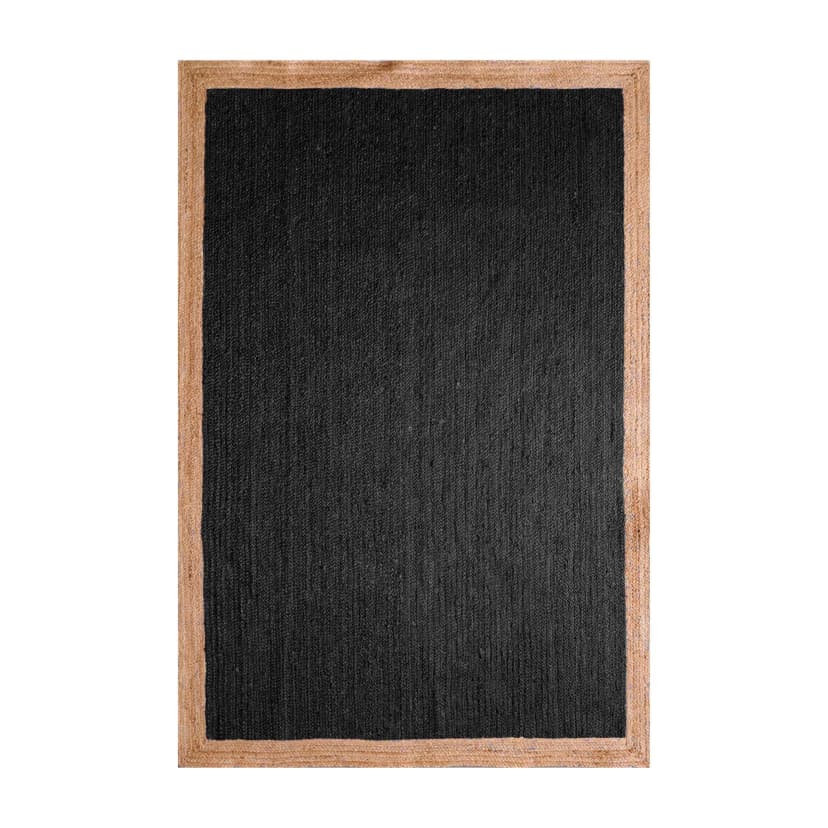 Eco Friendly Hand Braided Rectangle Jute Rug Every Color With Beige Border