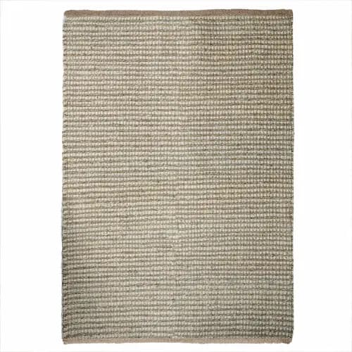 Vintage Hemp Jute Rug Large Area Dhurrie 