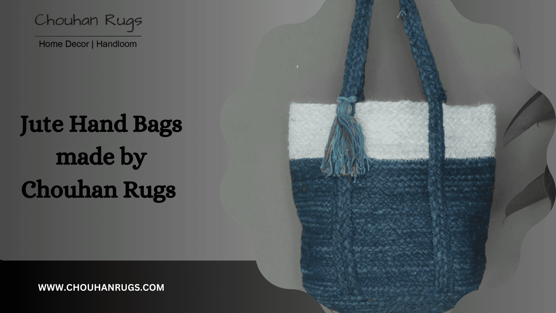 Jute Hand Bags made by Chouhan Rugs