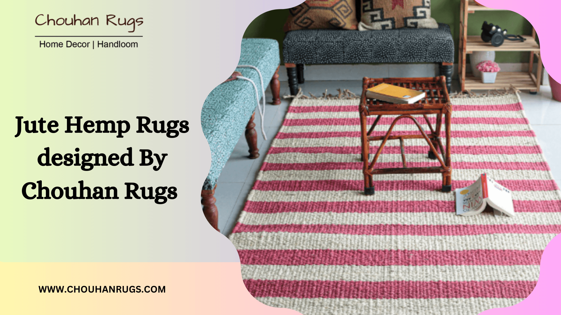 Jute Hemp Rugs designed By Chouhan Rugs