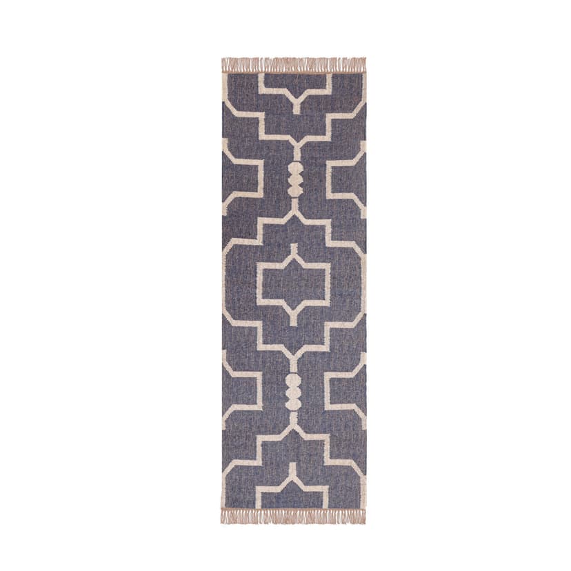 Reversible Wool Jute Kilim Runner Rug