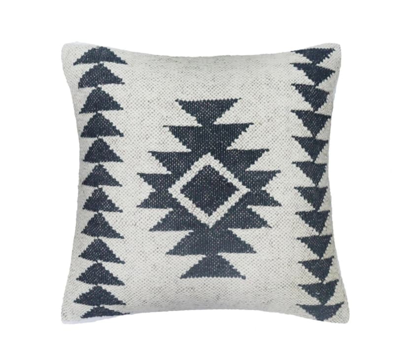 Multicolor Vintage Kilim Wool Jute Cushion Cover