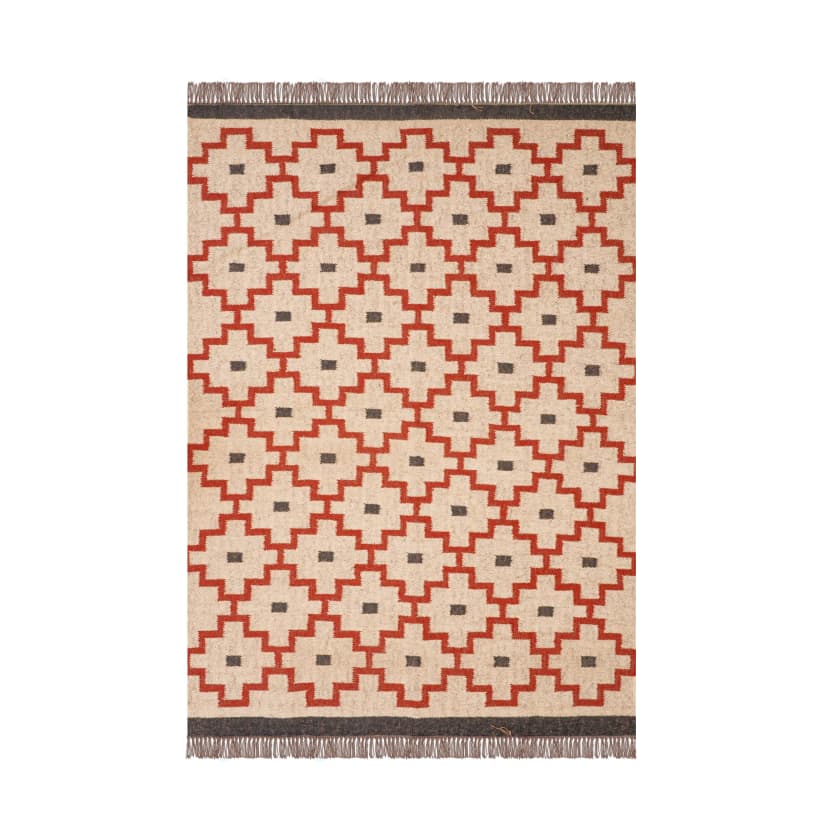 Handmade Navajo Vintage Kilim Multicolor Wool Jute Rug Kilim Rug Handwoven Wool and Jute Rug Handmade Kilim Dhurrie Rug Traditional Indian jute Area rug