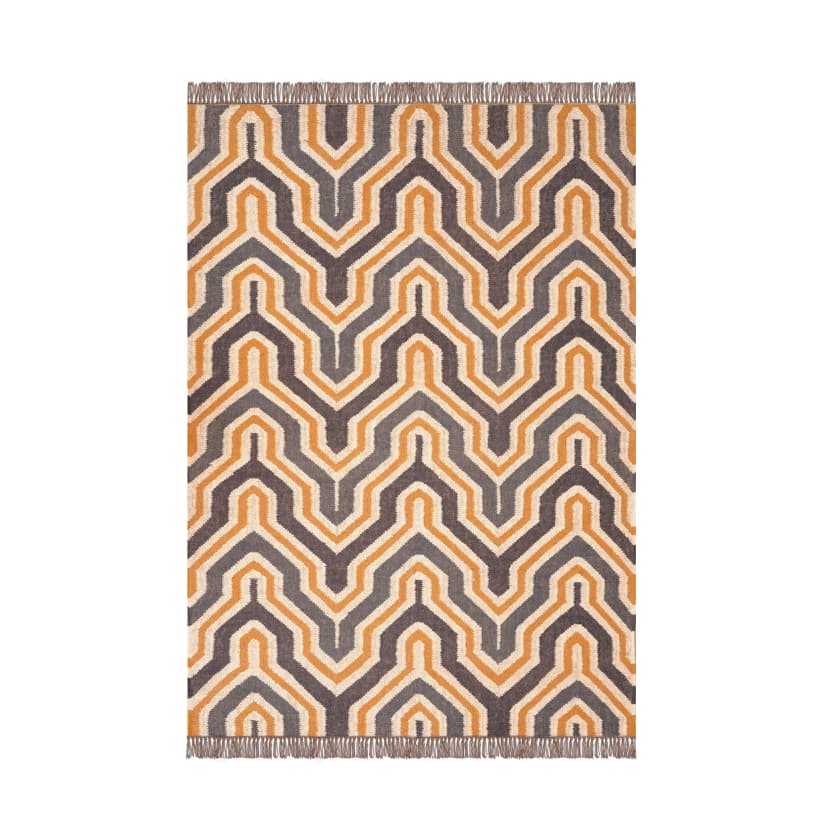 Handwoven Vintage KILIM Rug Multicolor Jute Rug wool rug Kilim Dhurrie traditional Indian Chic Victorian Hipster Living Room Decor Rug